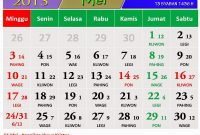 Kalender Monat Mai Kalender Mei 2020 Ilustrasi Stok