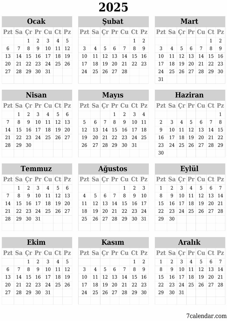 Kalender A4 2025 Template Kalender 2025 Tata Letak Bulan Maret 2025 Kalender Meja Tahun