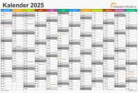 Kalender 2025 Nrw Mit Ferien Zum Ausdrucken Kostenlos Kalender 2025 Nordrhein-westfalen Pdf Und Jpg Im Din A4-querformat